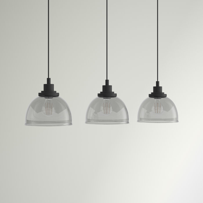 Hykkon Jaheim 3 Light Kitchen Island Dome Pendant & Reviews Wayfair